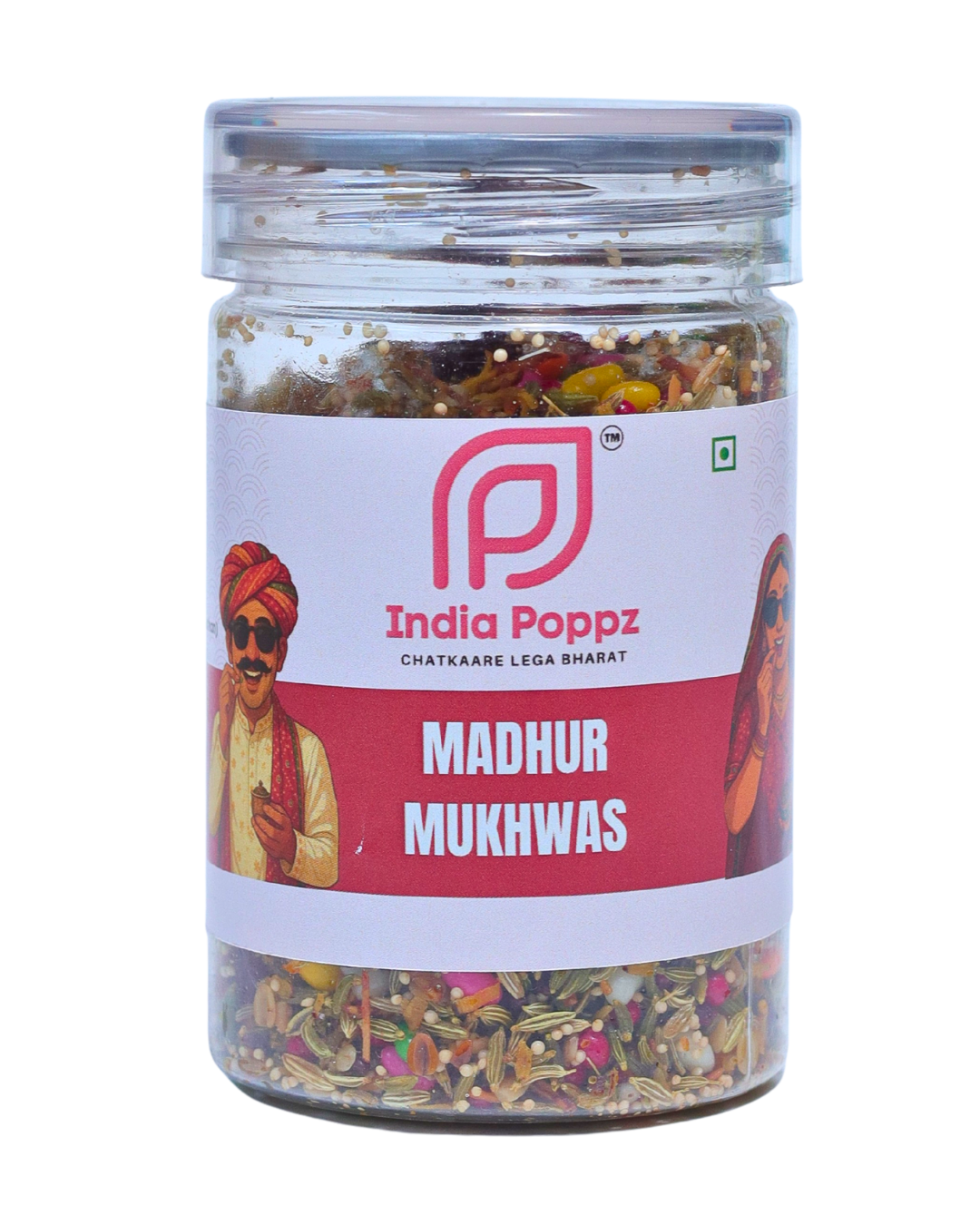 Madhur Mukhwas by IndiaPoppz – Sweet Mishri & Fennel Mix in 100g Can