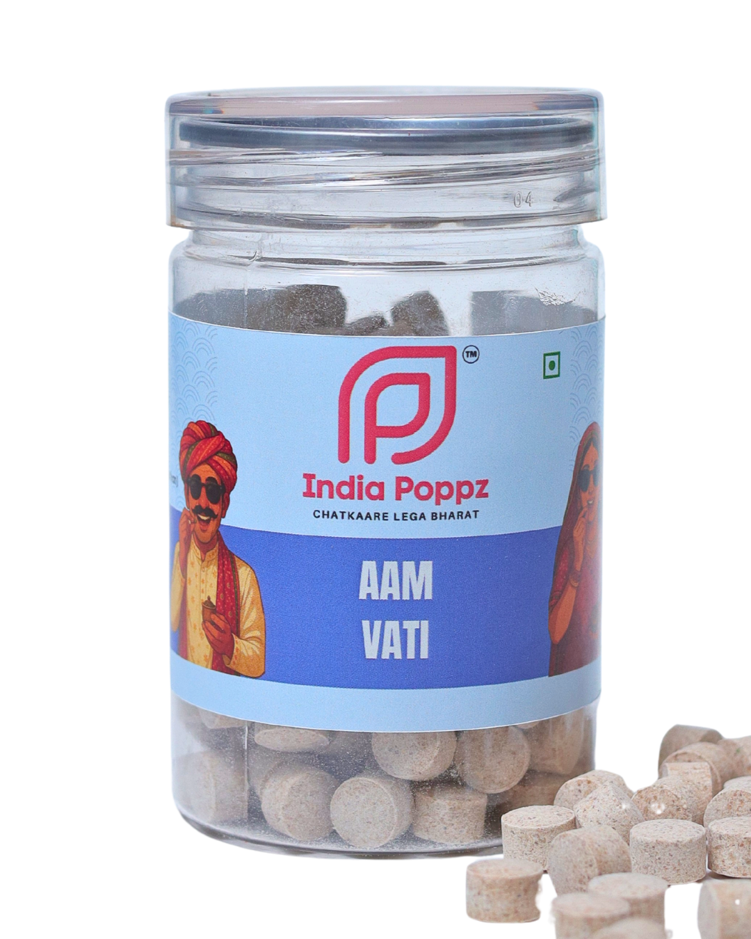 Aam Vati – Tangy Mango and Masala Digestive Bites in 100g Can by IndiaPoppz
