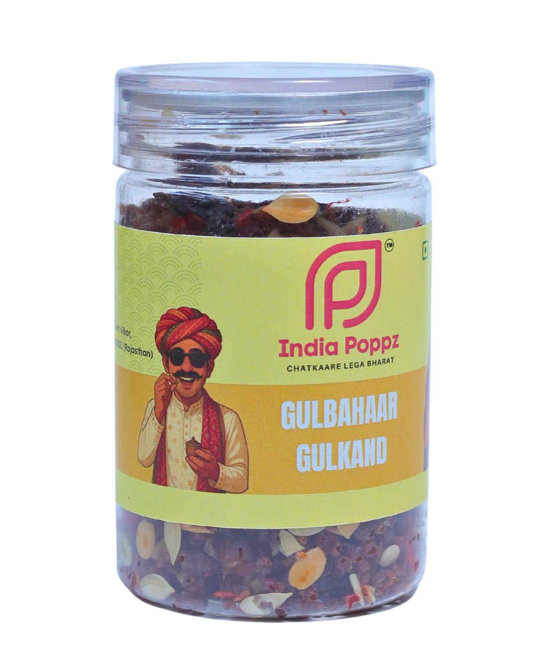 Gulbahaar Gulkand – Rose Petal and Dry Fruit Sweet Mix in 100g Can by IndiaPoppz