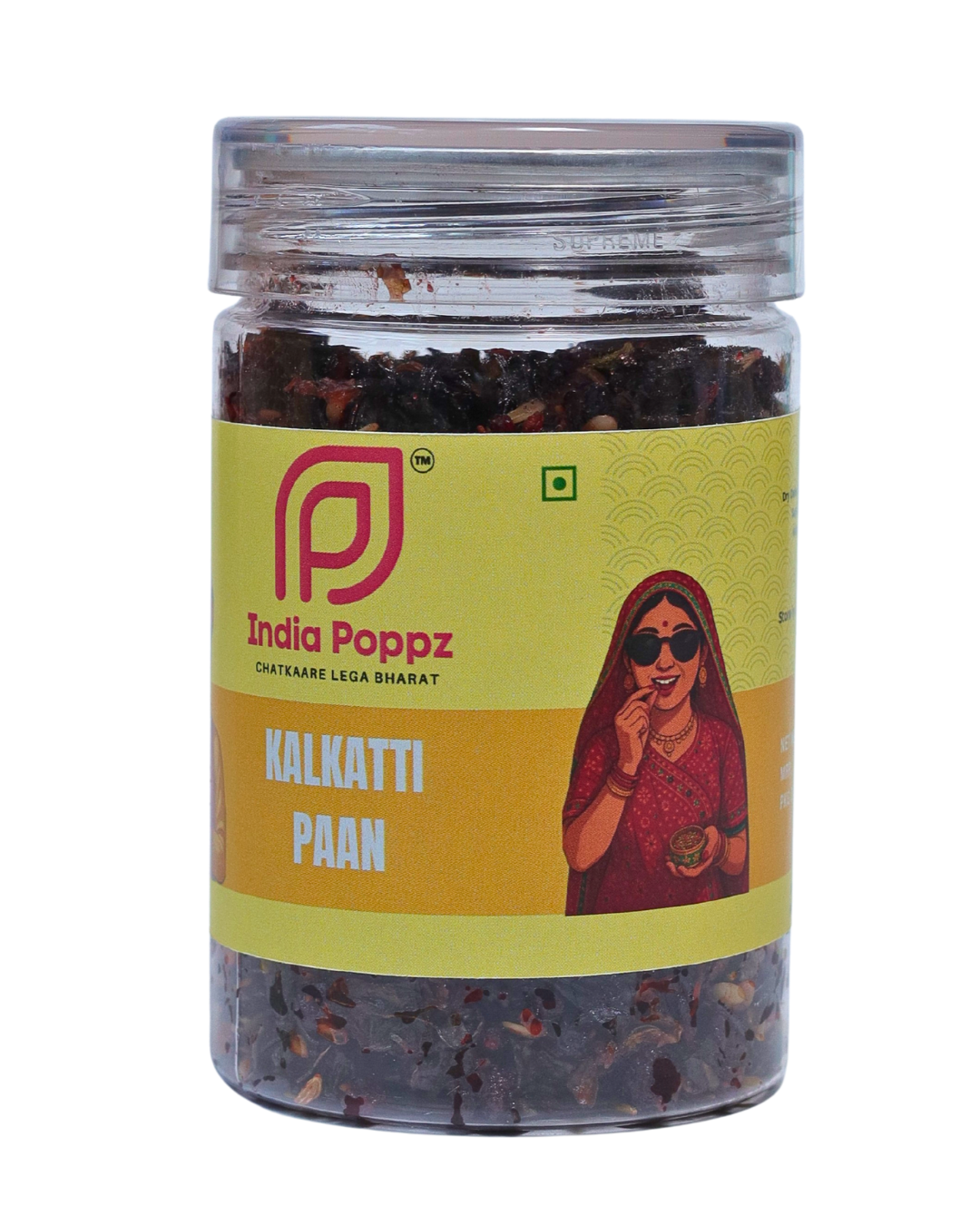 Kalkatti Paan – Rose & Betel Leaf Flavoured Paan Mix in 100g Can by IndiaPoppz