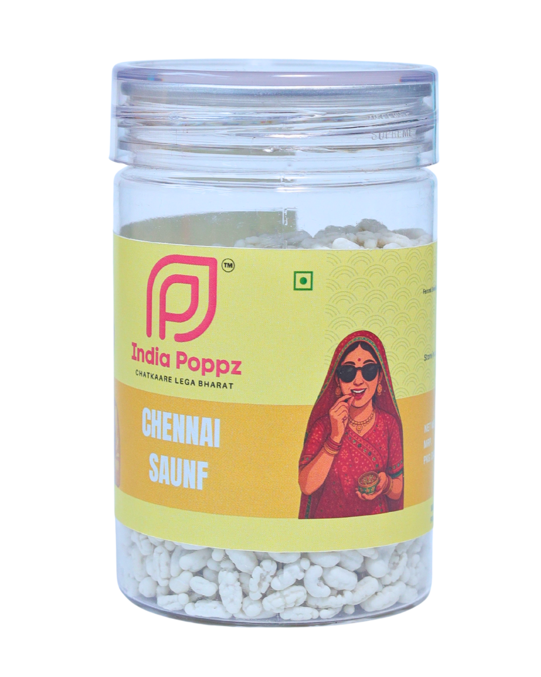 Chennai Saunf – Sweet Menthol Fennel Mouth Freshener in 100g Can by IndiaPoppz
