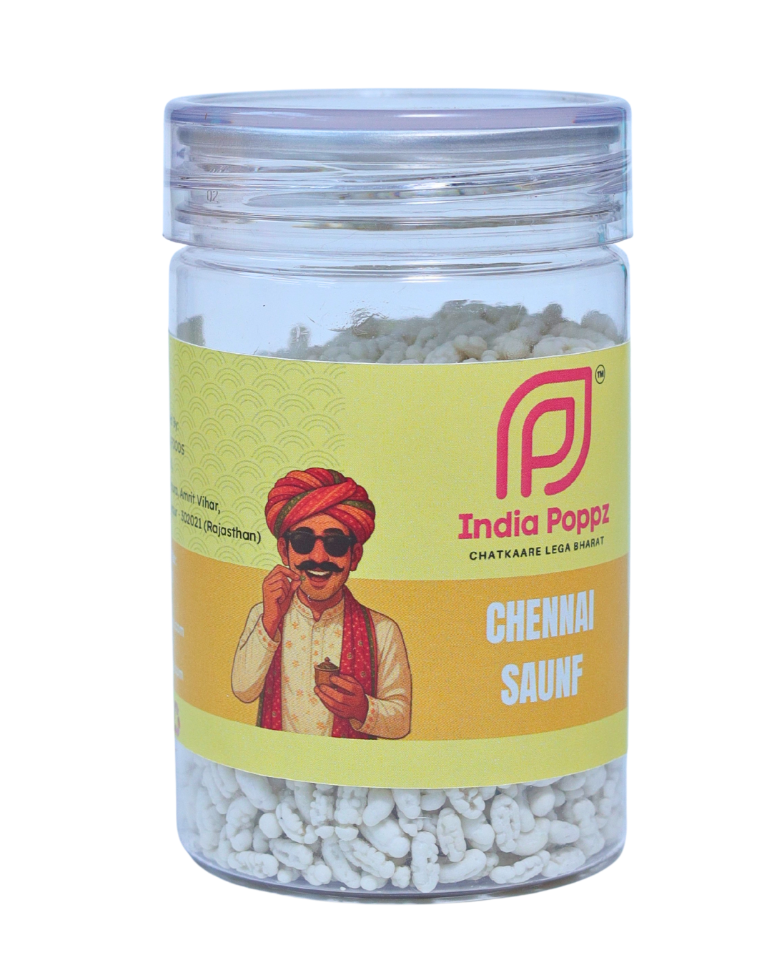 Chennai Saunf – Sweet Menthol Fennel Mouth Freshener in 100g Can by IndiaPoppz