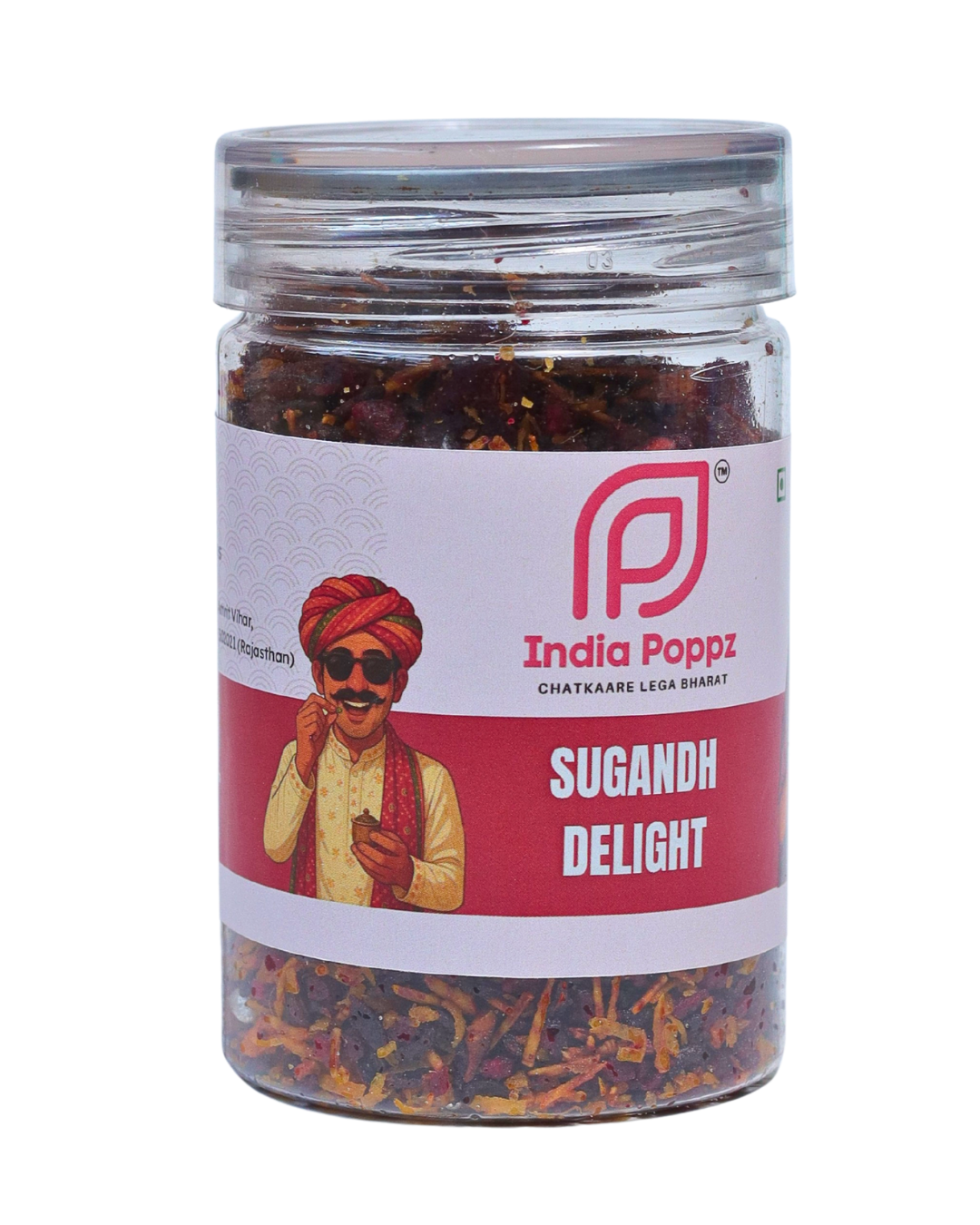 Sugandh Delight – Premium Cardamom & Silver Leaf Mukhwas in 100g Can by IndiaPoppz