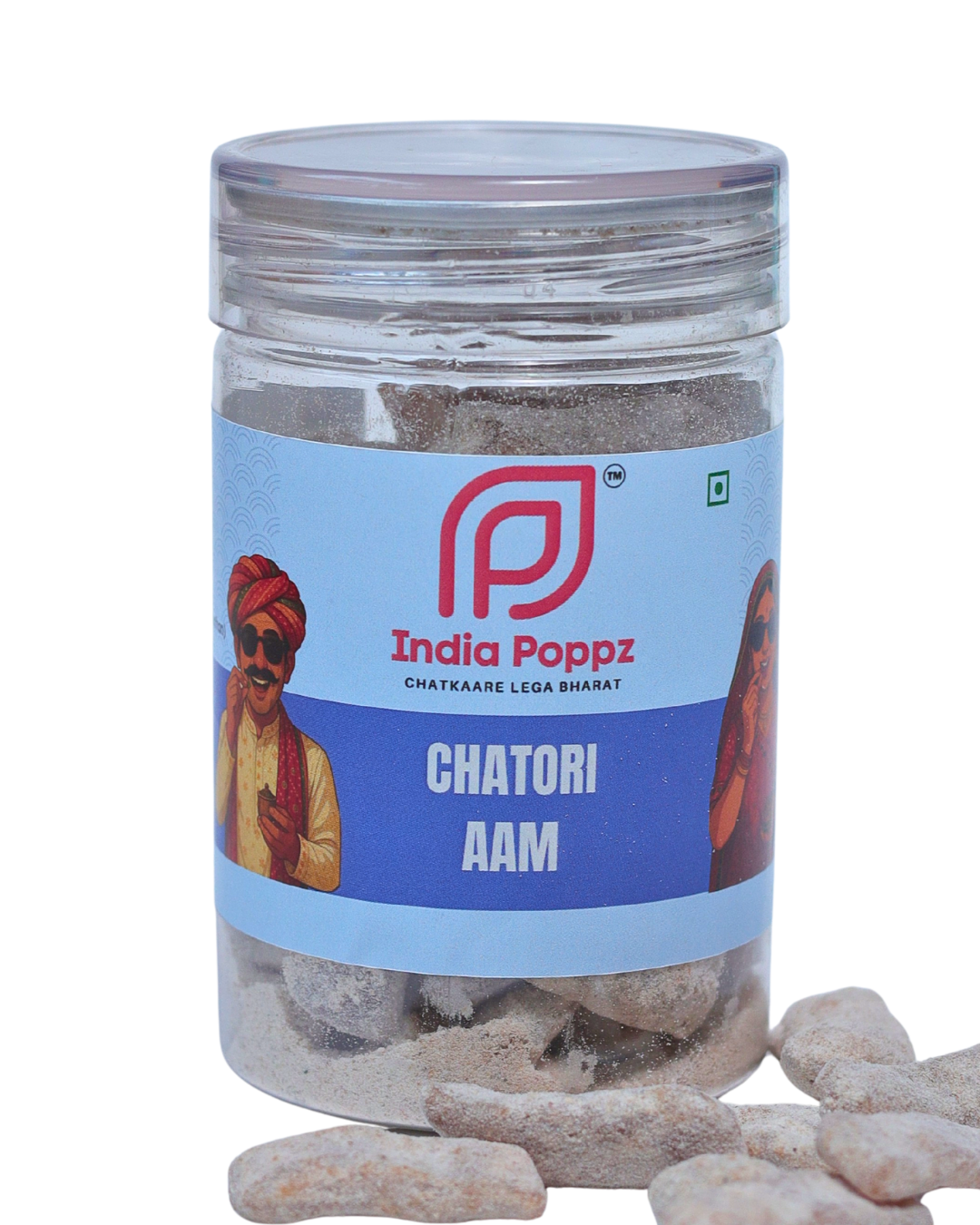 Chatori Aam – Spicy Mango Digestive Candy with Masala in 100g Can by IndiaPoppz
