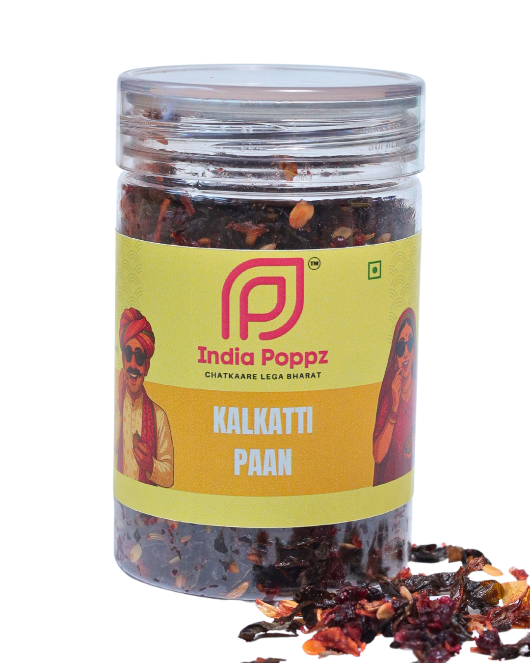 Kalkatti Paan – Rose & Betel Leaf Flavoured Paan Mix in 100g Can by IndiaPoppz