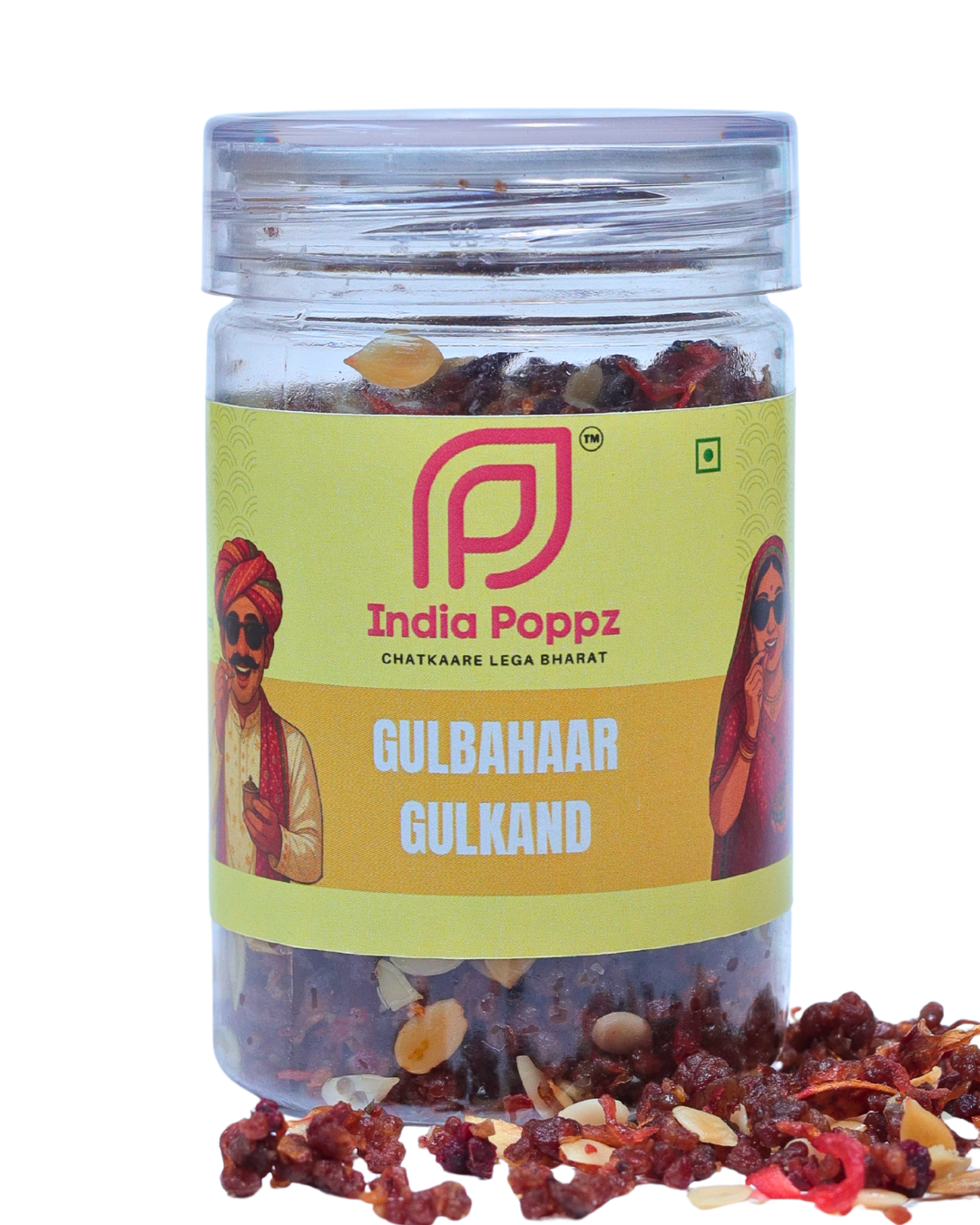 Gulbahaar Gulkand – Rose Petal and Dry Fruit Sweet Mix in 100g Can by IndiaPoppz