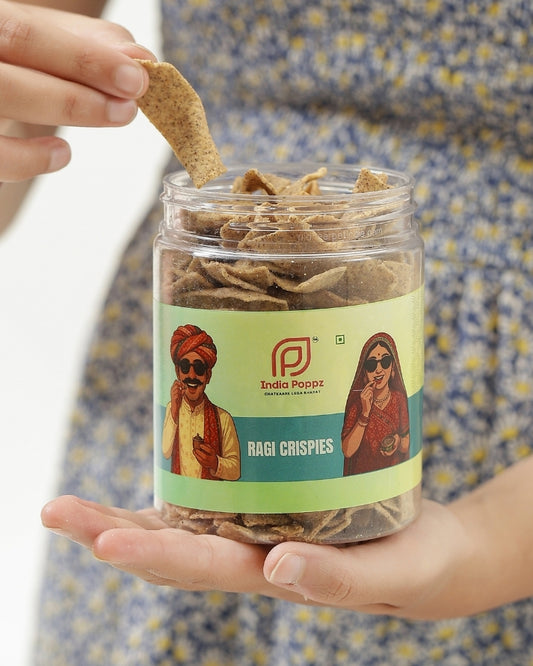 Ragi Crispies – Finger Millet Chips with Pink Salt Spice
