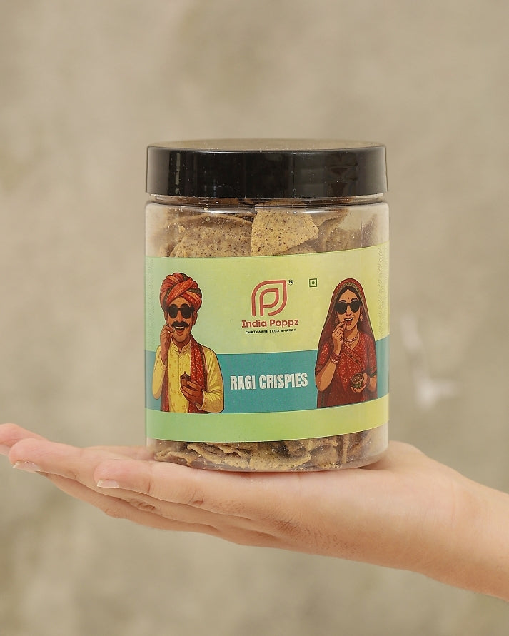 Ragi Crispies – Finger Millet Chips with Pink Salt Spice
