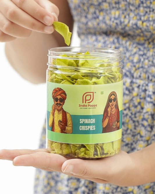 Spinach Crispies – Crispy Spinach Bites with Savoury Desi Seasoning