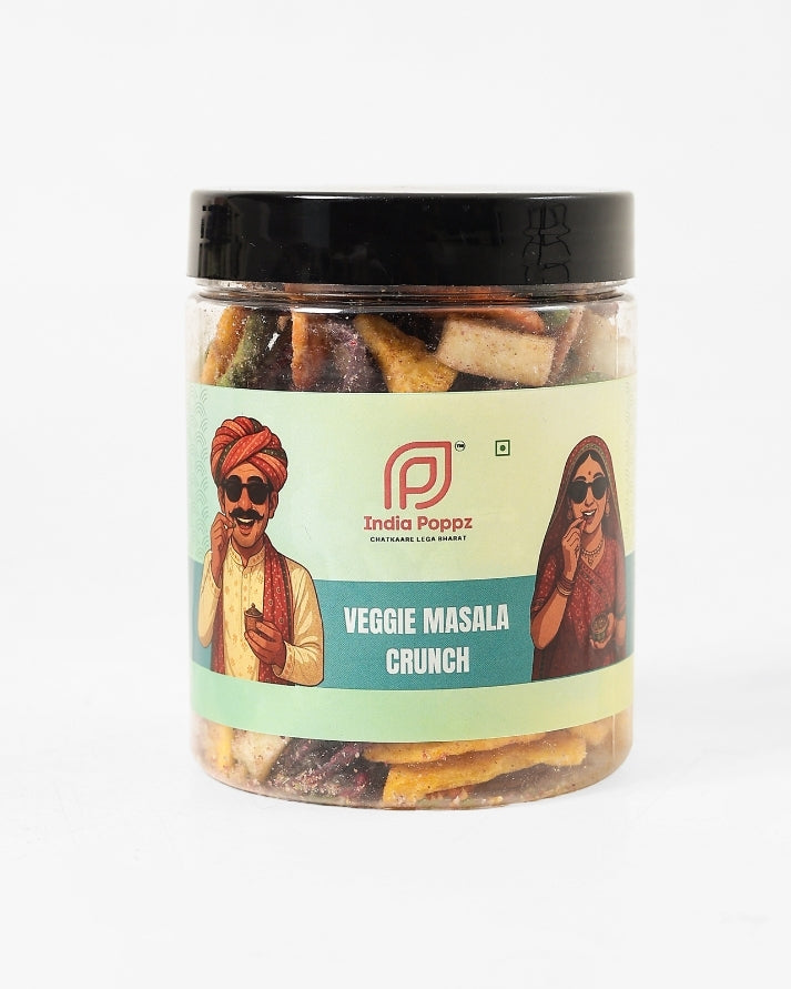 Veggie Masala Crunch – Spiced Mixed Vegetable Crisps with Desi Twist