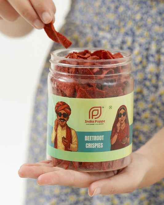 Beetroot Crispies – Peppery Beetroot Chips with Pink Salt Crunch