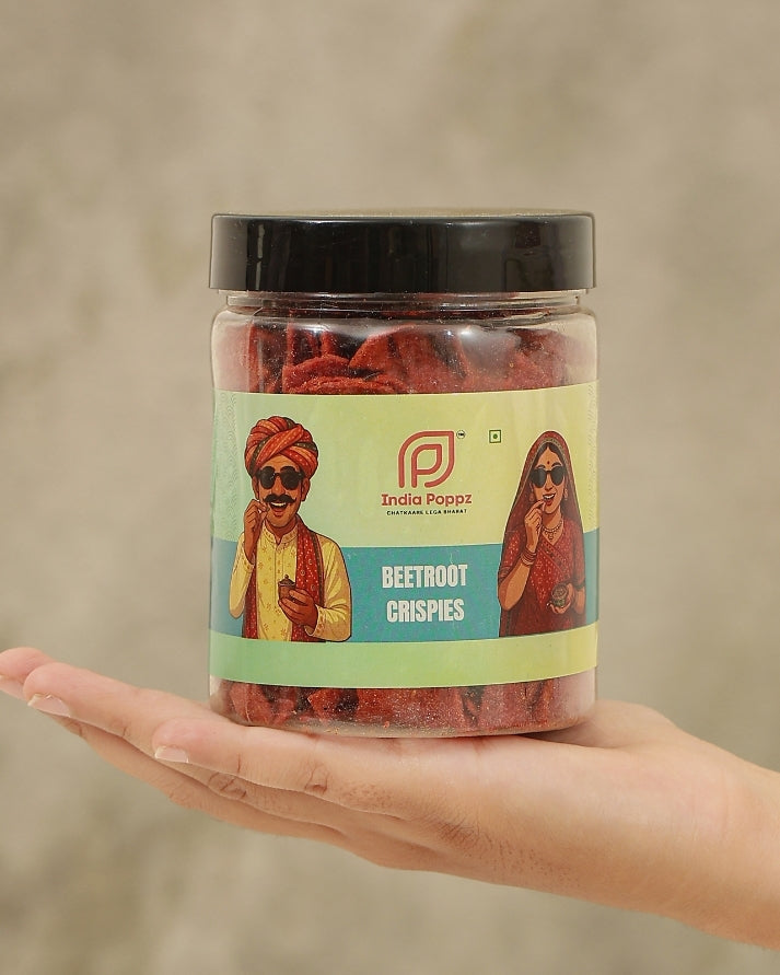 Beetroot Crispies – Peppery Beetroot Chips with Pink Salt Crunch