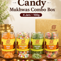 Candy Mukhwas Combo Box | 4 Jars × 100g