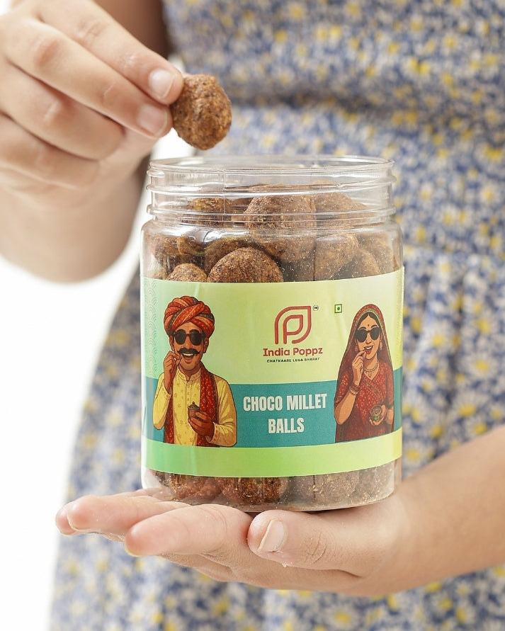 Choco Millet Balls – Chocolate-Flavoured Crunchy Millet Bites with Jaggery