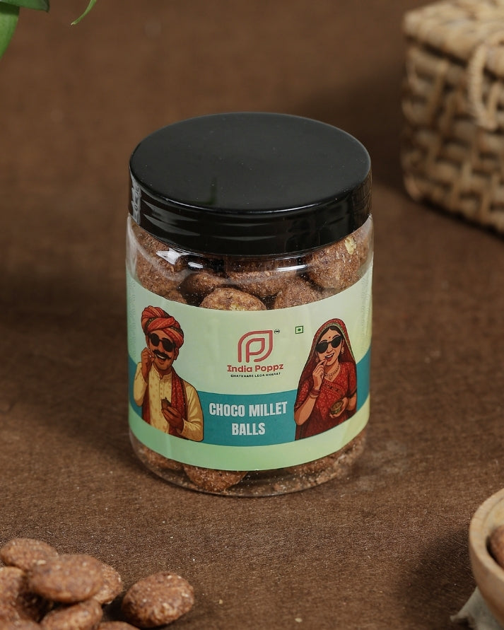 Choco Millet Balls – Chocolate-Flavoured Crunchy Millet Bites with Jaggery