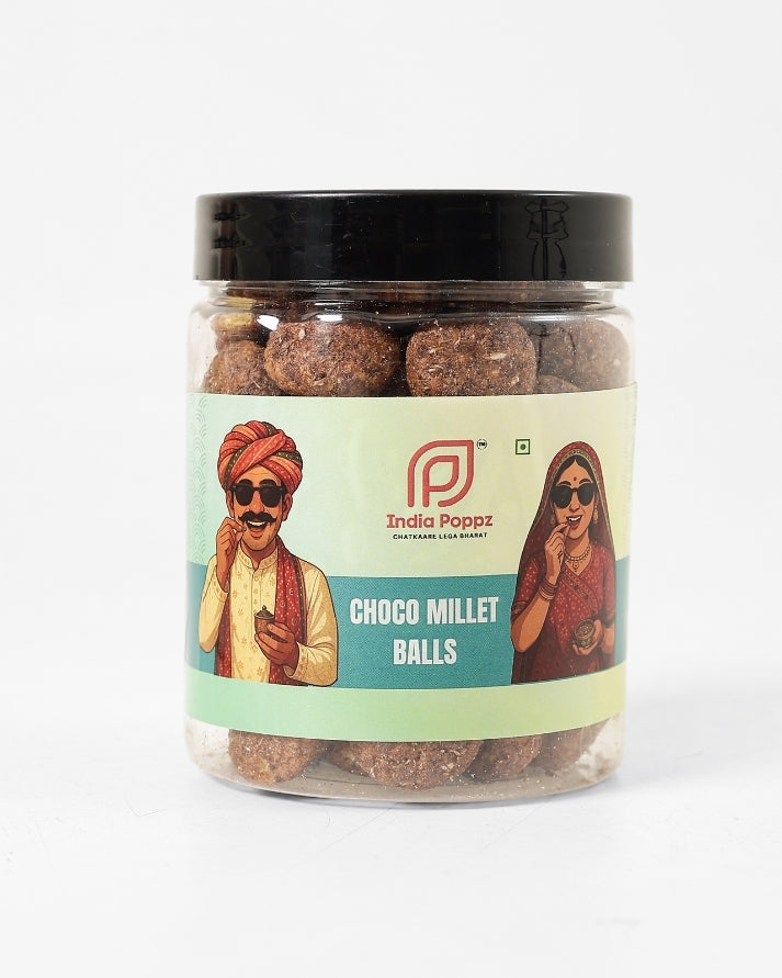 Choco Millet Balls – Chocolate-Flavoured Crunchy Millet Bites with Jaggery