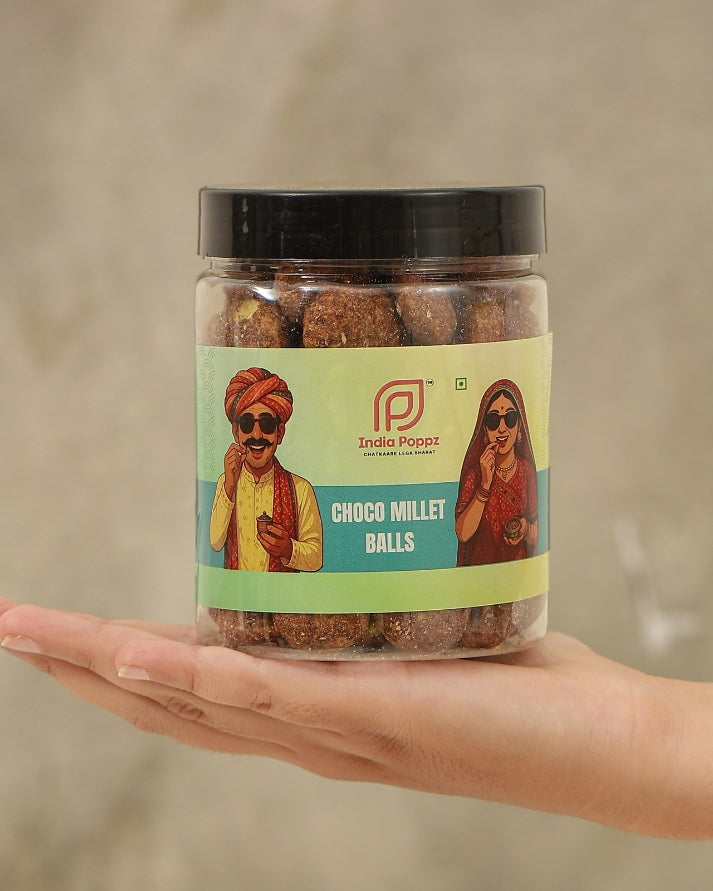 Choco Millet Balls – Chocolate-Flavoured Crunchy Millet Bites with Jaggery