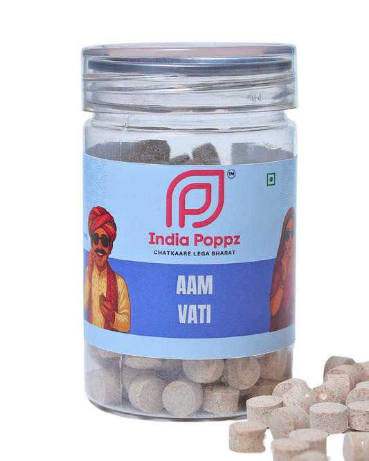 Aam Vati – Tangy Mango and Masala Digestive Bites in 100g Can by IndiaPoppz