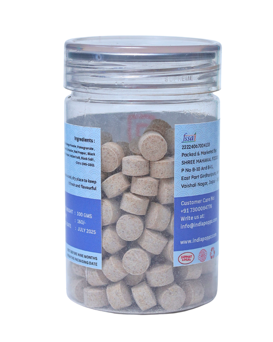 Aam Vati – Tangy Mango and Masala Digestive Bites in 100g Can by IndiaPoppz