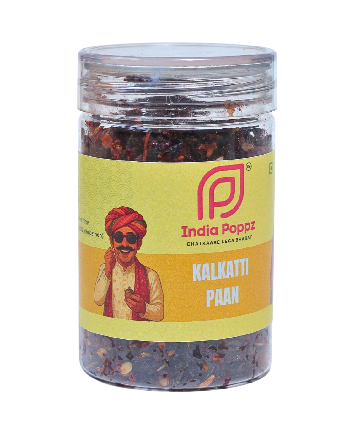 Kalkatti Paan – Rose & Betel Leaf Flavoured Paan Mix in 100g Can by IndiaPoppz
