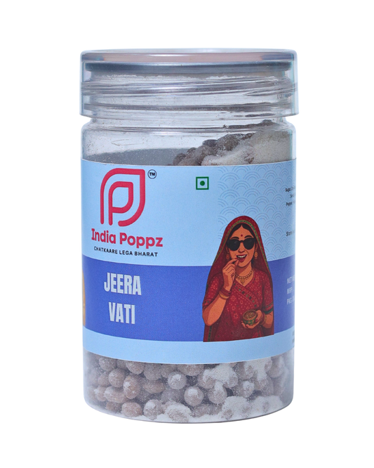 Jeera Vati – Cumin and Masala Digestive Bites in 100g Can by IndiaPoppz