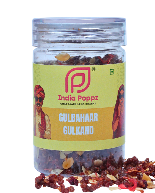 Gulbahaar Gulkand – Rose Petal and Dry Fruit Sweet Mix in 100g Can by IndiaPoppz