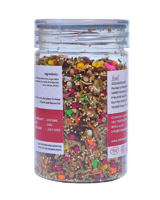 Madhur Mukhwas by IndiaPoppz – Sweet Mishri & Fennel Mix in 100g Can