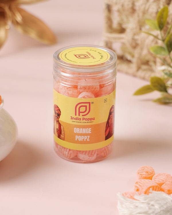 Orange Poppz – Juicy Orange Candy with Zesty Citrus Burst