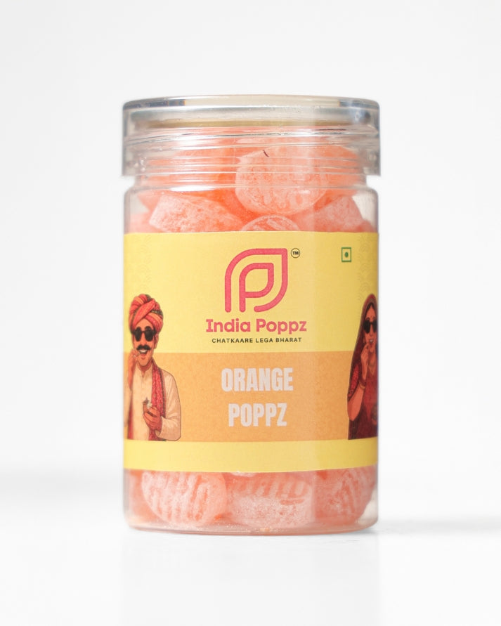 Orange Poppz – Juicy Orange Candy with Zesty Citrus Burst