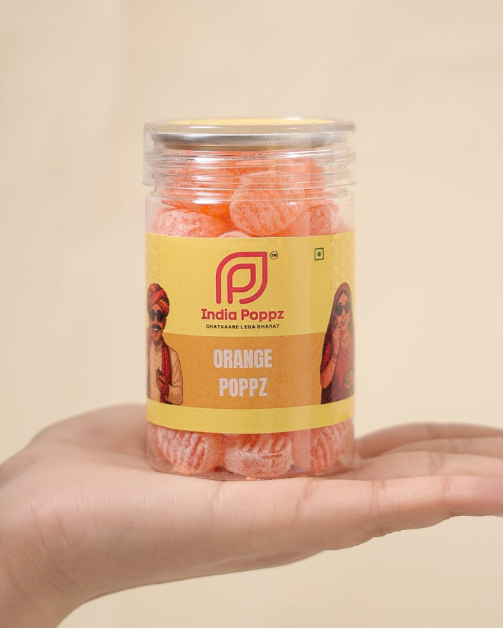 Orange Poppz – Juicy Orange Candy with Zesty Citrus Burst