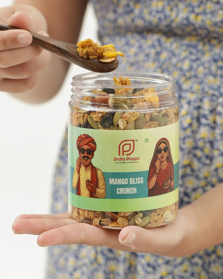 Mango Bliss Crunch – Mango-Flavoured Oats & Seed Crunch Mix
