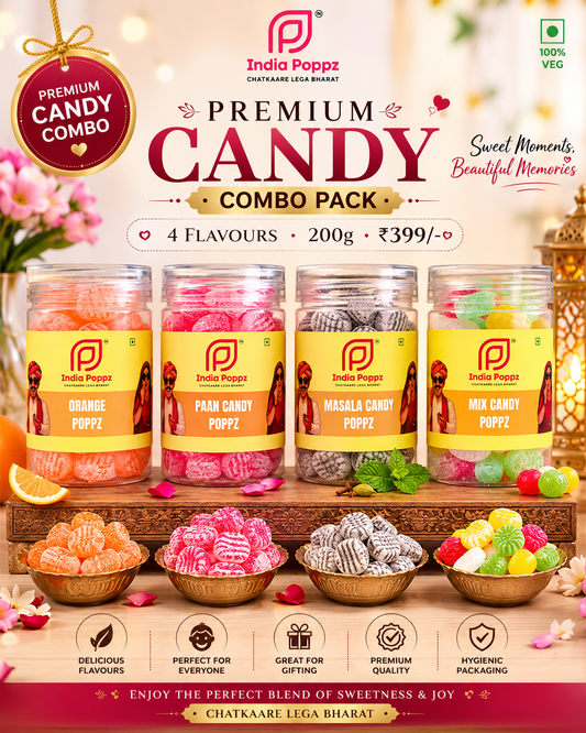 Premium Candy Combo Pack | 4 Flavours | 200g | ₹399