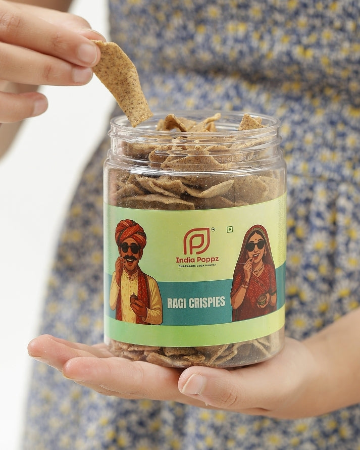 Ragi Crispies – Finger Millet Chips with Pink Salt Spice