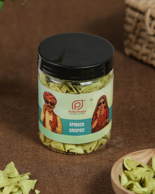 Spinach Crispies – Crispy Spinach Bites with Savoury Desi Seasoning