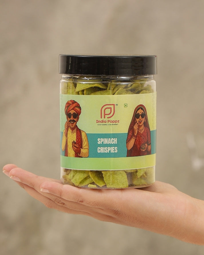 Spinach Crispies – Crispy Spinach Bites with Savoury Desi Seasoning