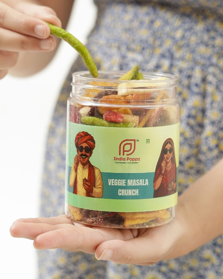 Veggie Masala Crunch – Spiced Mixed Vegetable Crisps with Desi Twist