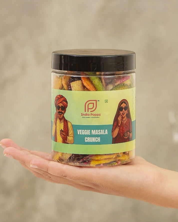 Veggie Masala Crunch – Spiced Mixed Vegetable Crisps with Desi Twist